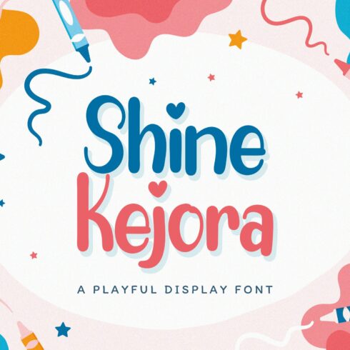 Shine Kejora - Playful Display Font cover image.