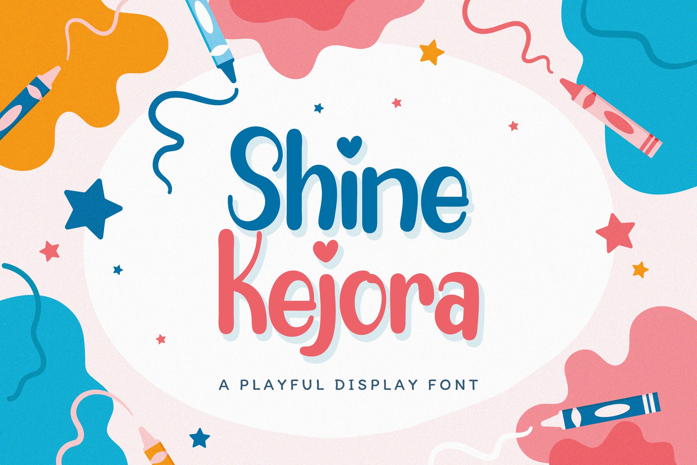 Shine Kejora - Playful Display Font cover image.