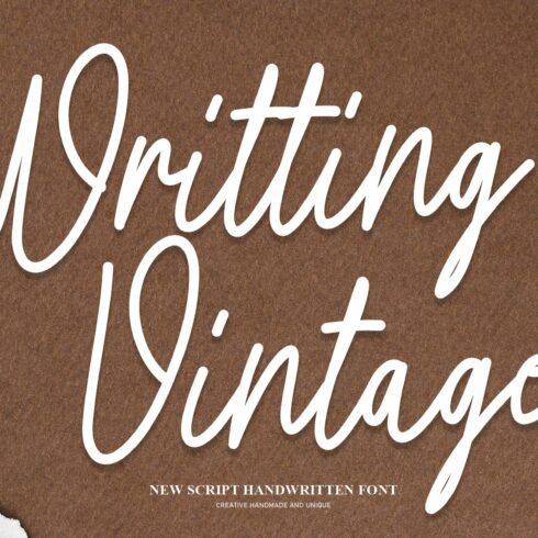 Writting Vintage | Script Font cover image.