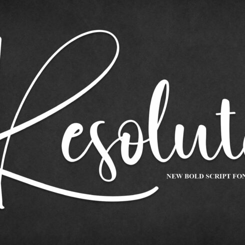 Resolute | Script Font cover image.