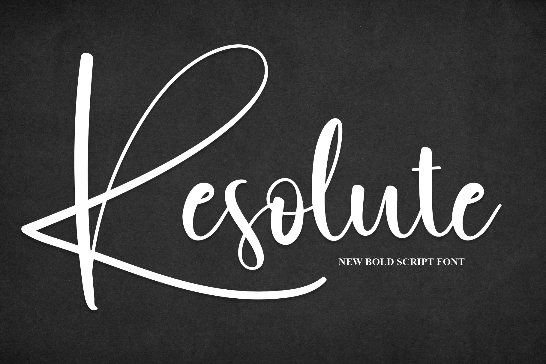 Resolute | Script Font cover image.