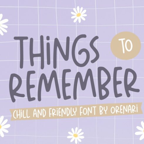 Things To Remember cover image.