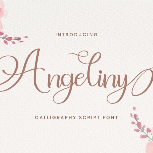 Angeliny - Calligraphy Font cover image.