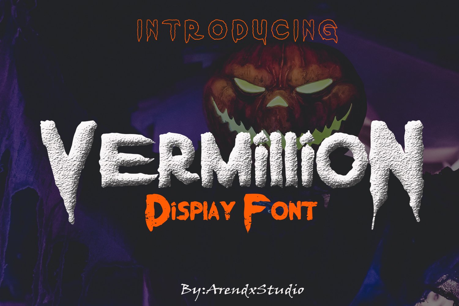 Vermillion Halloween Font cover image.
