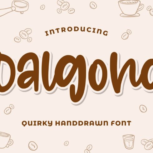 Dalgona - Quirky Font cover image.