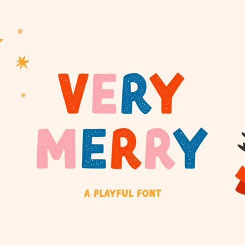 Very Merry | Playful font cover image.