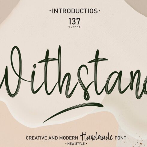 Withstand | Script Font cover image.