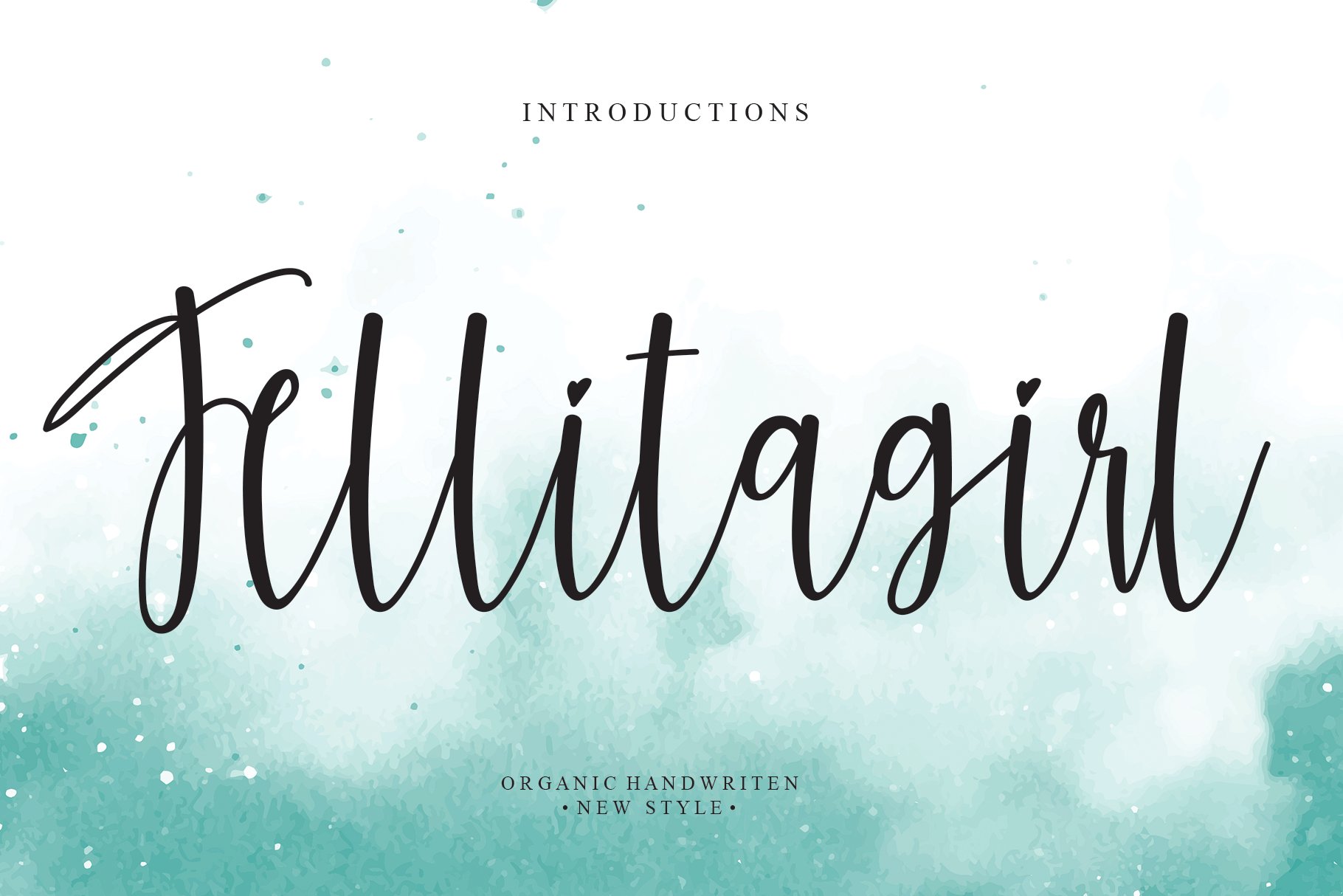 Jellitagirl | Script font cover image.