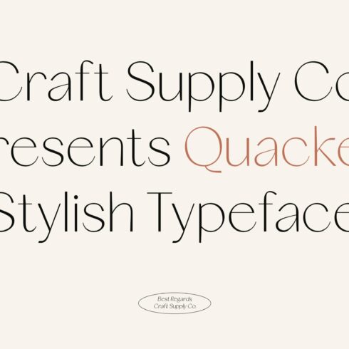 Quackey - Stylish Typeface cover image.