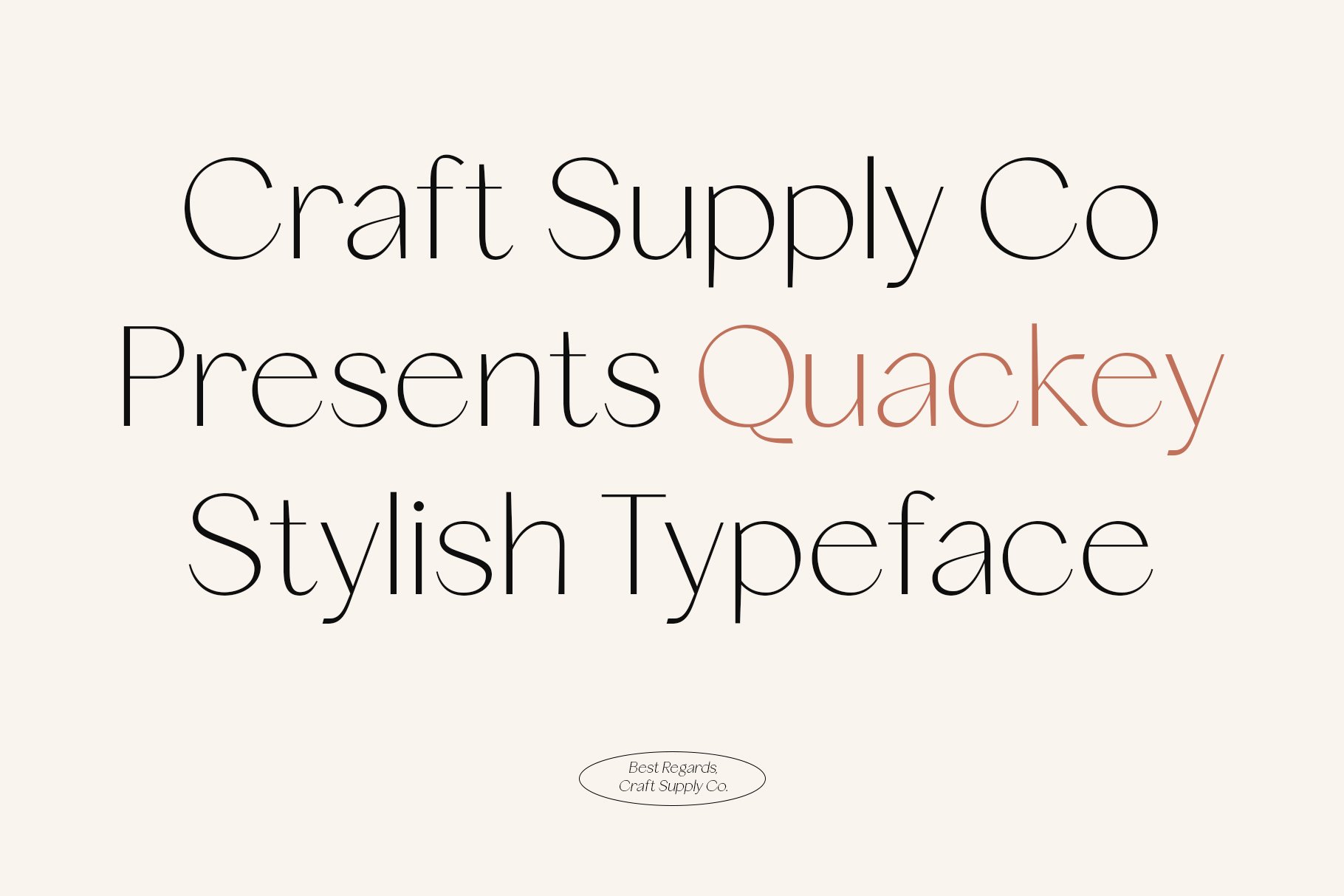 Quackey - Stylish Typeface cover image.