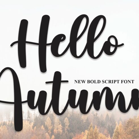 Hello Autumn | Script Font cover image.