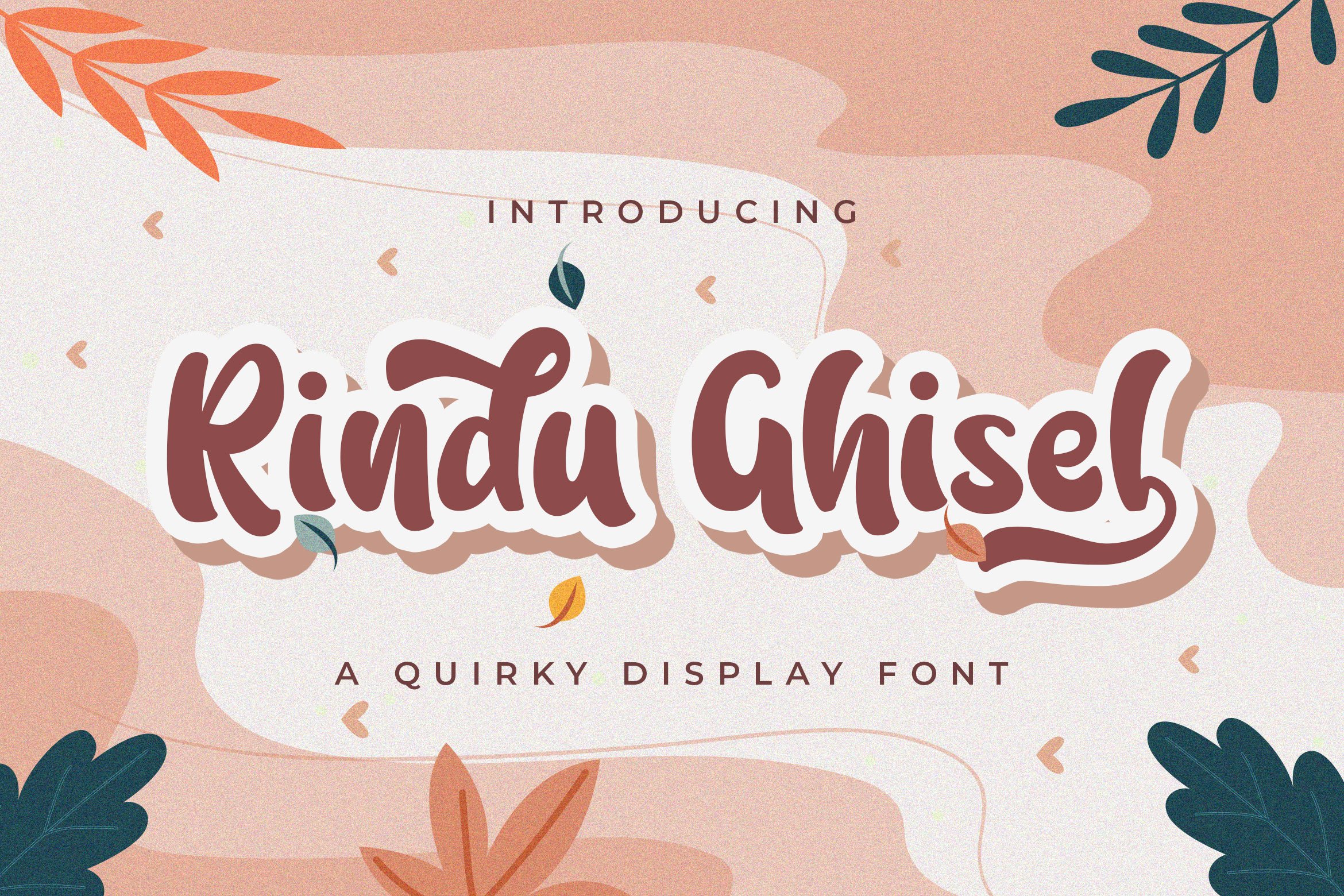 Rindu Ghisel - Quirky Script Font cover image.