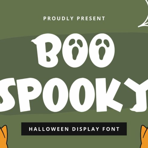 BooSpooky - Halloween Display Font cover image.