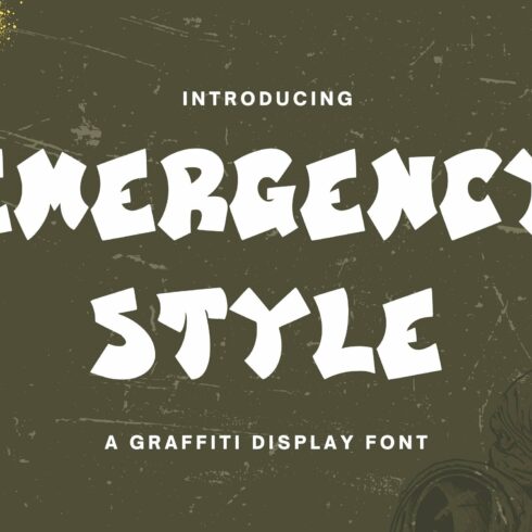 EmergencyStyle-Graffiti Display Font cover image.