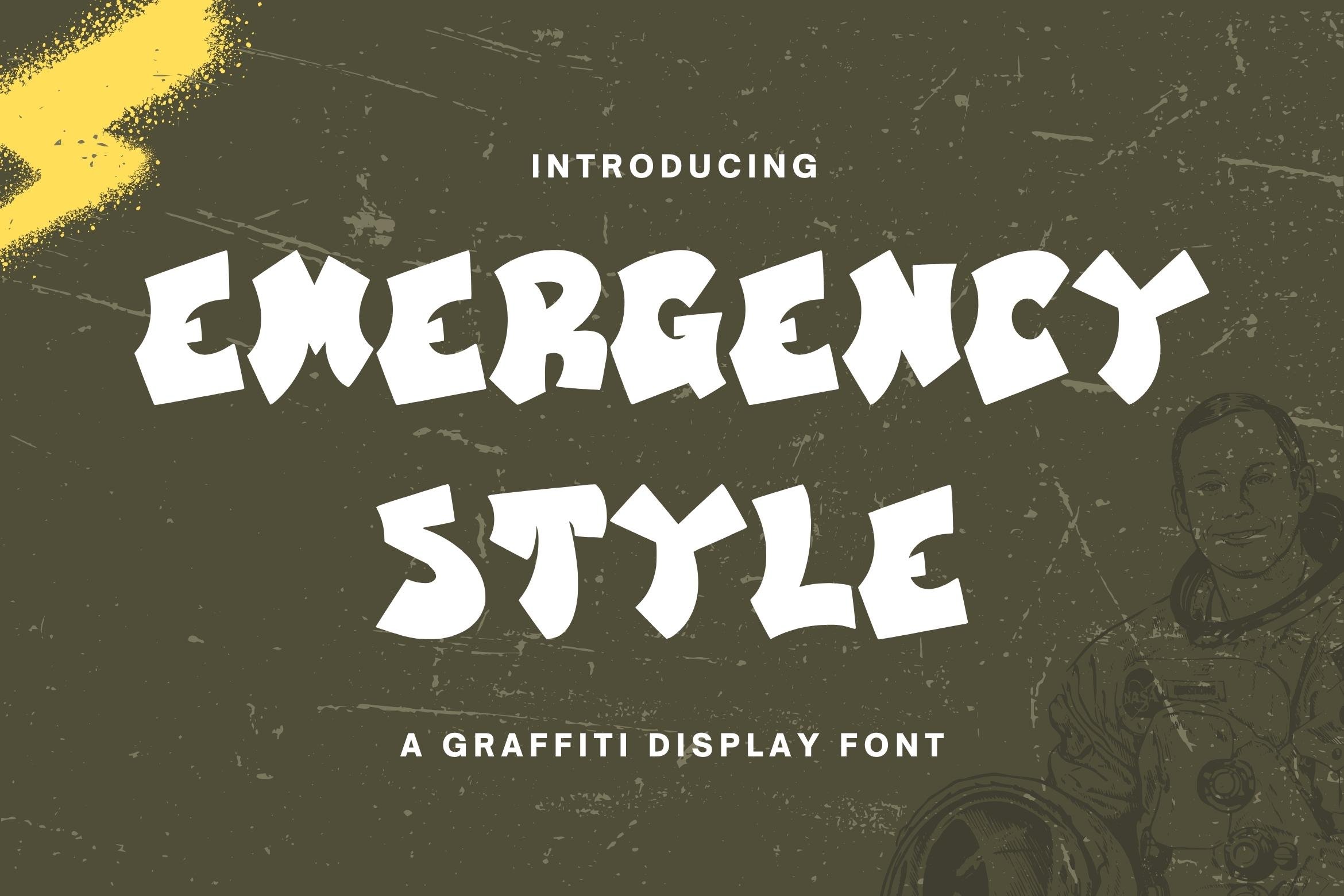 EmergencyStyle-Graffiti Display Font cover image.