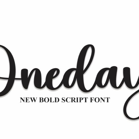 Oneday | Script Font cover image.