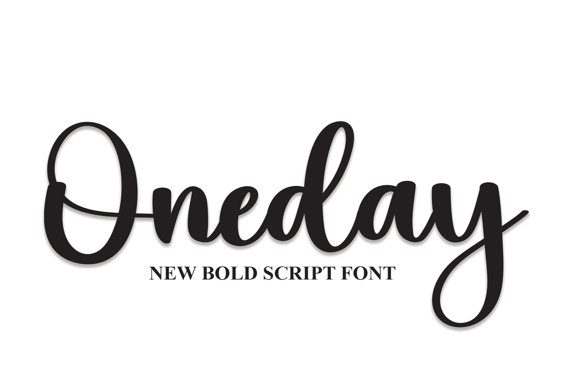 Oneday | Script Font cover image.