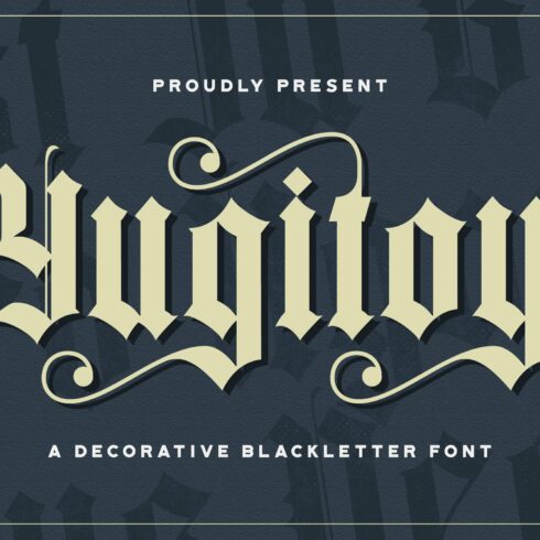 Yugitoy - Blackletter Font cover image.