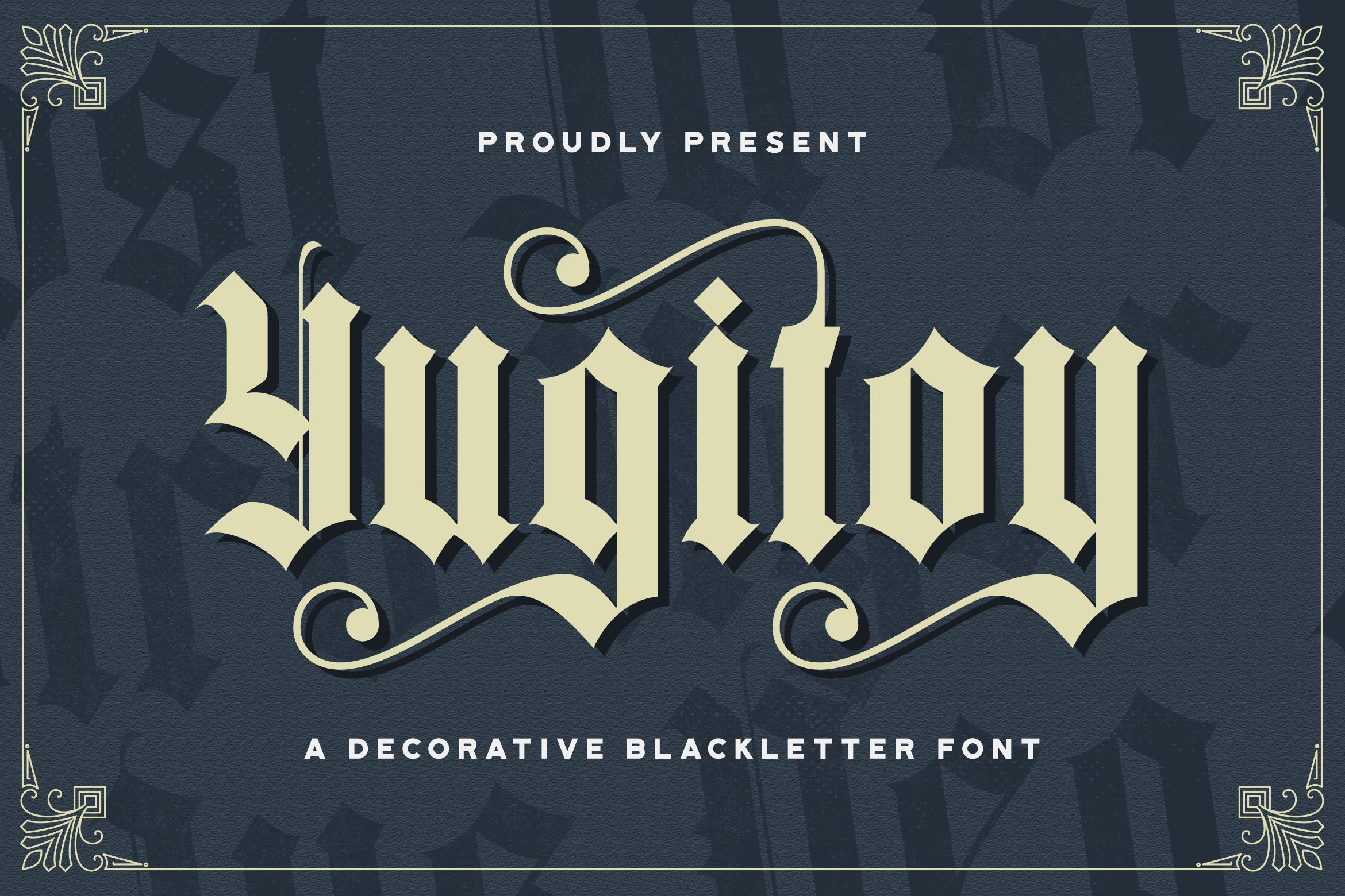 Yugitoy - Blackletter Font cover image.