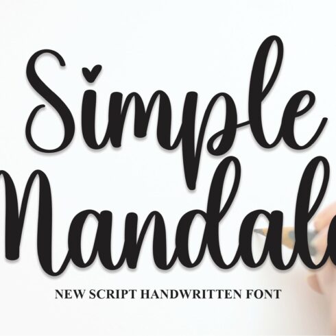 Simple Mandala | Script Font cover image.