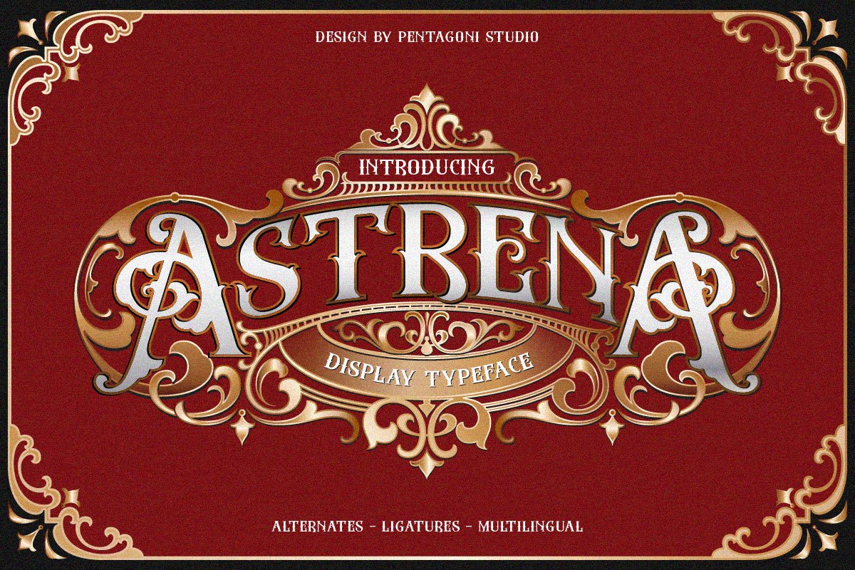 Astrena | Display Typeface cover image.