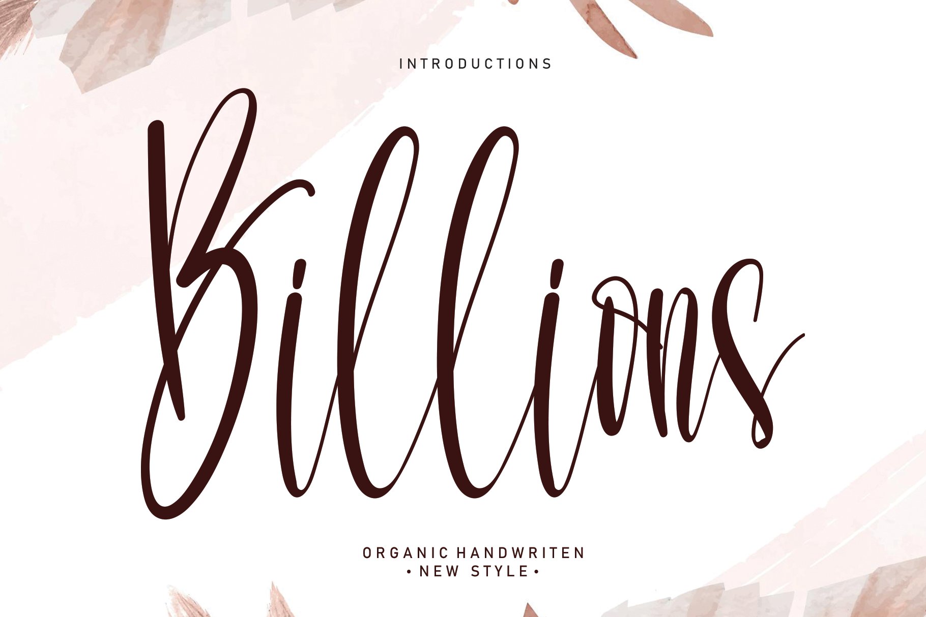 Billions | Script font cover image.