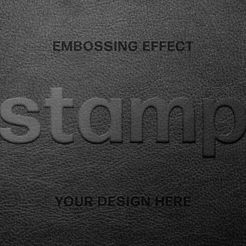 Leather Embossing Text Effectcover image.