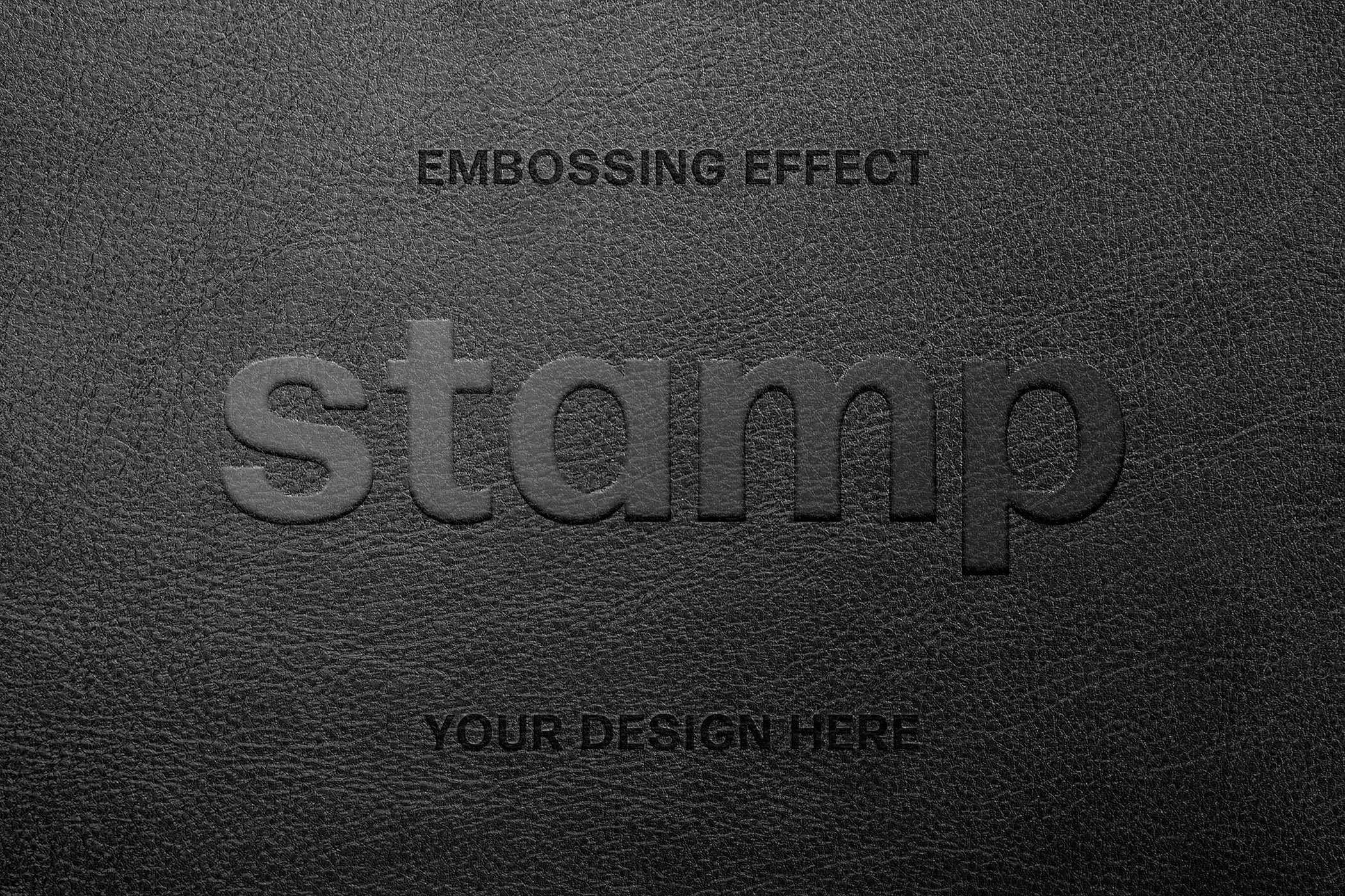 Leather Embossing Text Effectcover image.