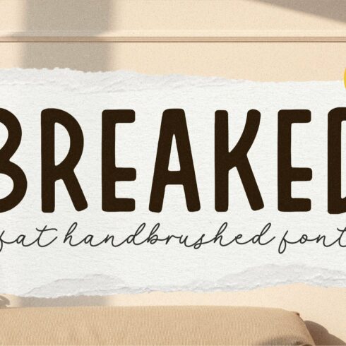 BREAKED - Handbrushed Font cover image.