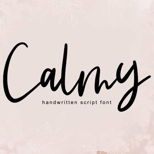 Calmy | Handwritten Script Font cover image.