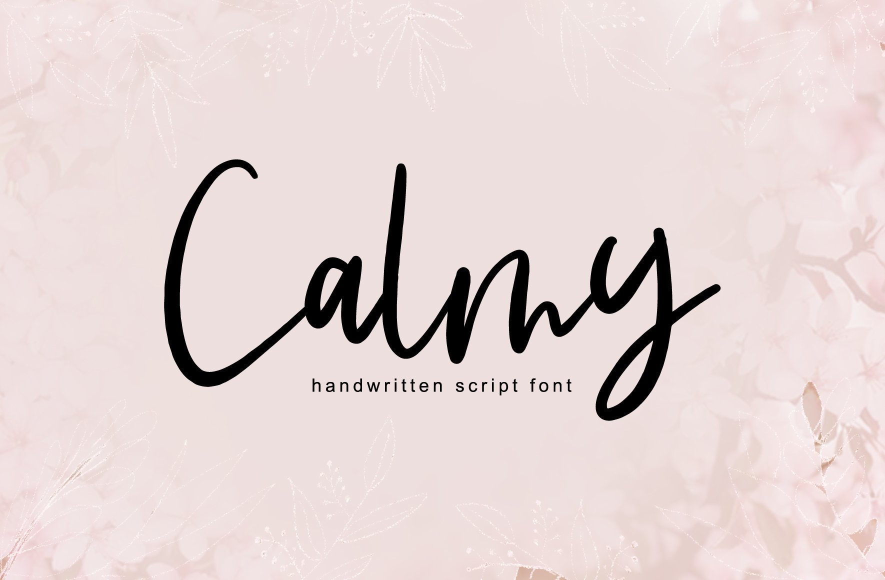 Calmy | Handwritten Script Font cover image.