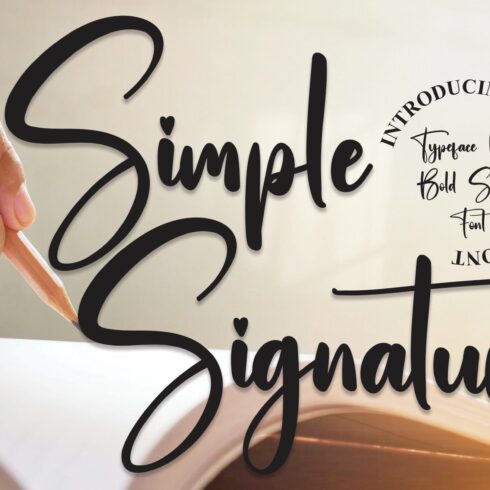 Simple Signature | Script Font cover image.