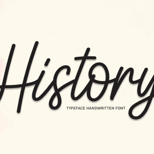 History | Script Font cover image.