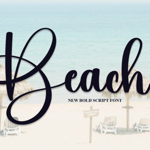 Beach | Script Font cover image.