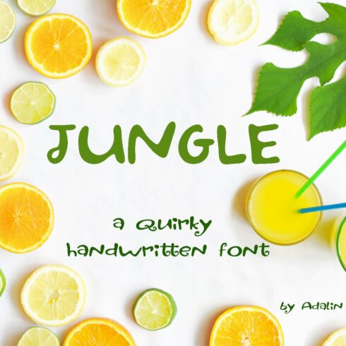 Fun handwritten font, Jungle cover image.