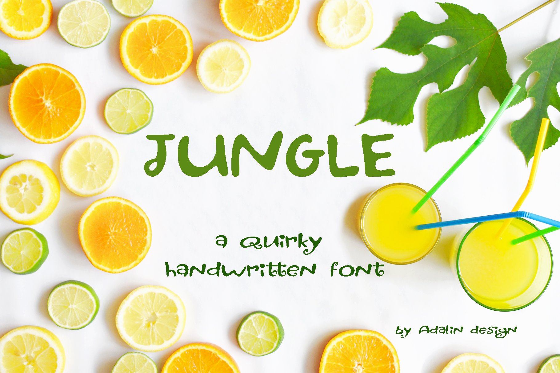 Fun handwritten font, Jungle cover image.