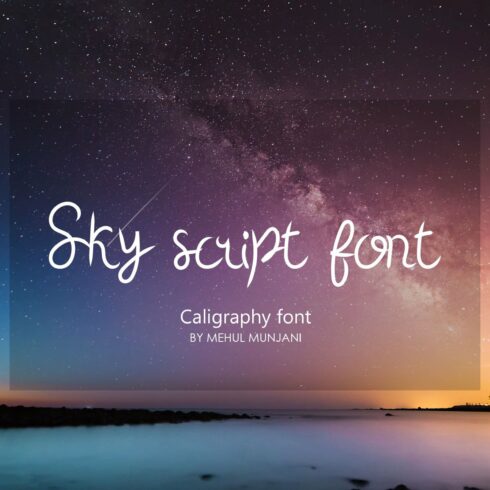 Sky Script Font cover image.