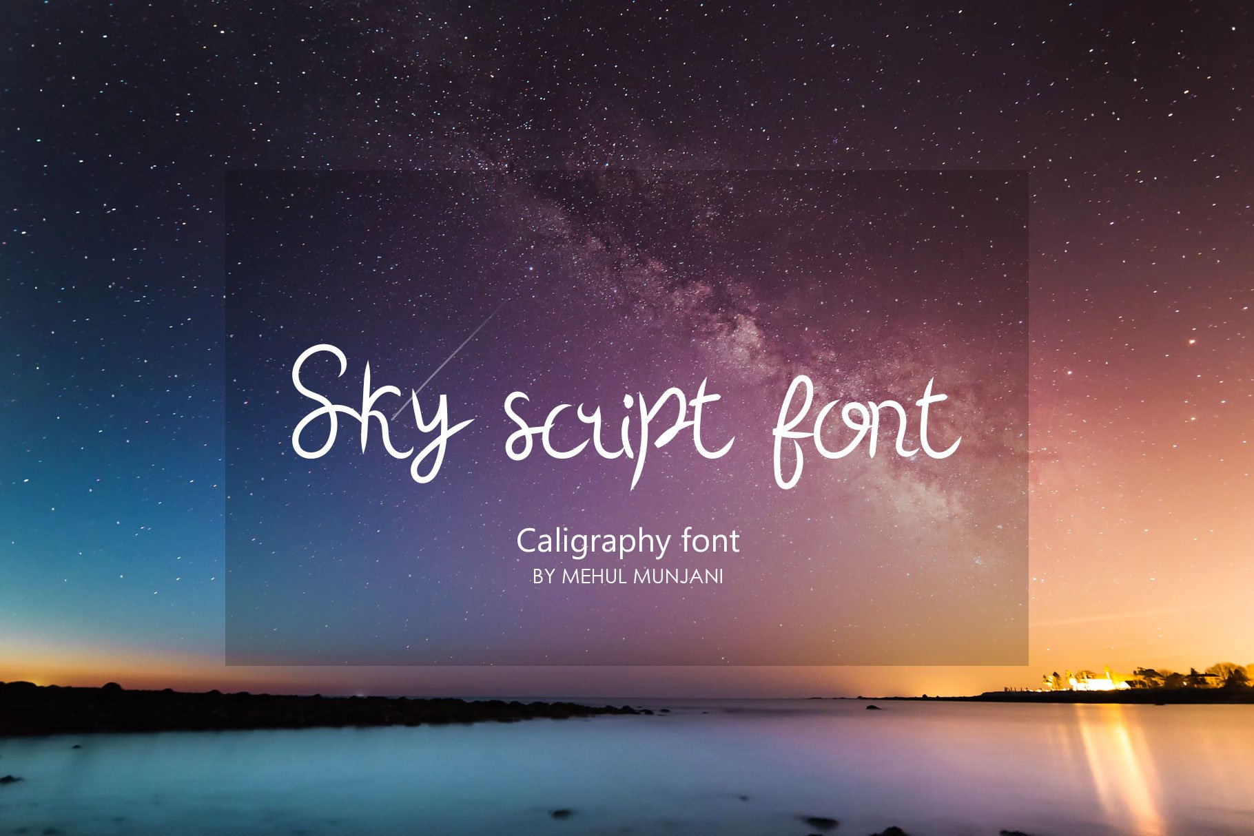 Sky Script Font cover image.