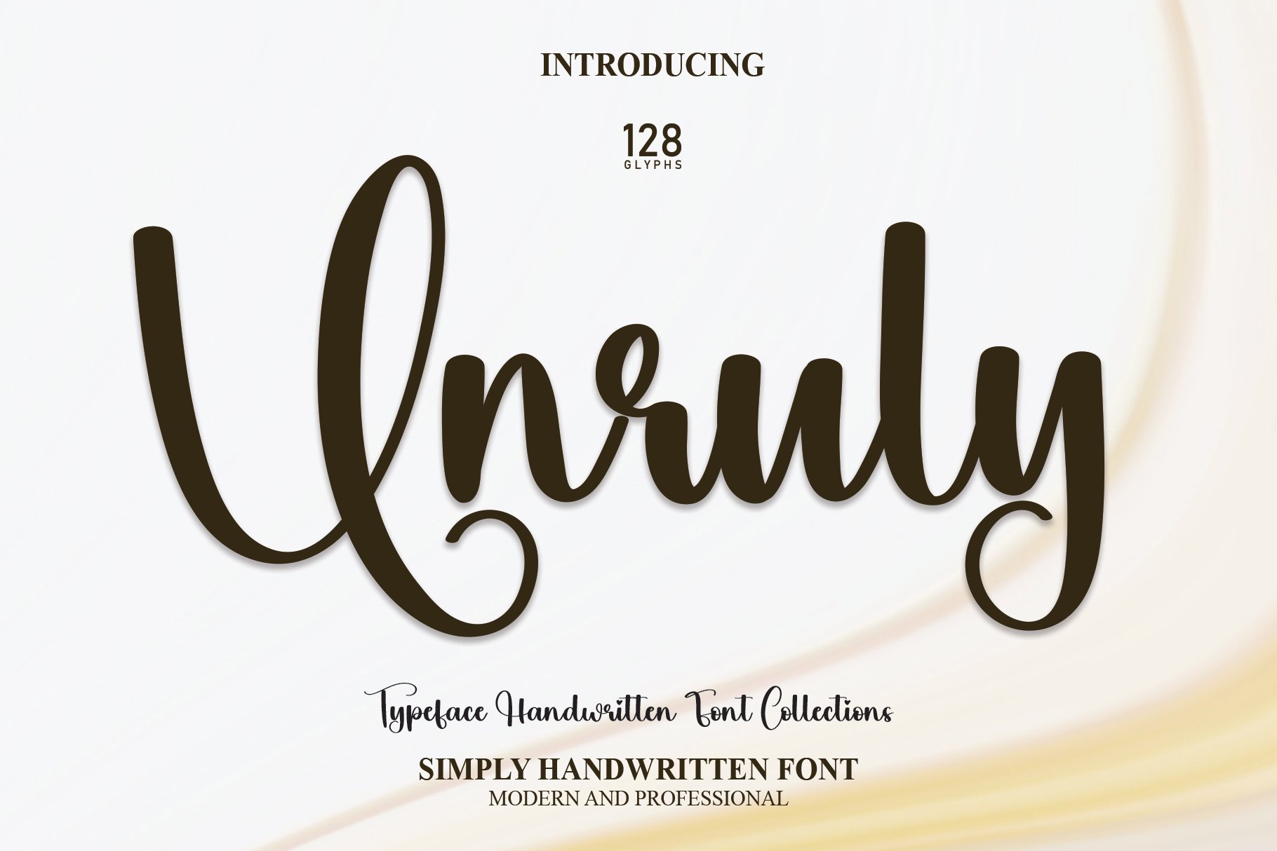 Unruly | Script Font cover image.