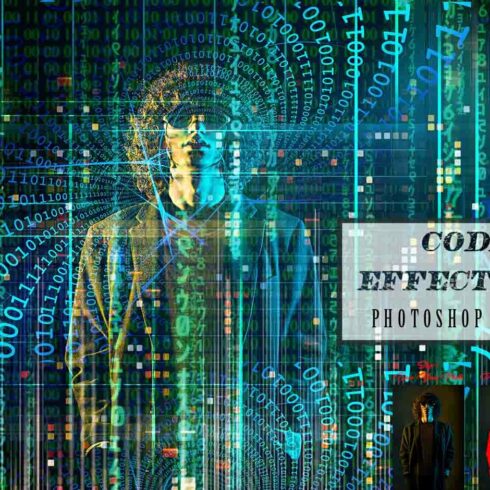 Code Effect Art Photoshop Actioncover image.