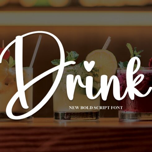 Drink | Script Font cover image.