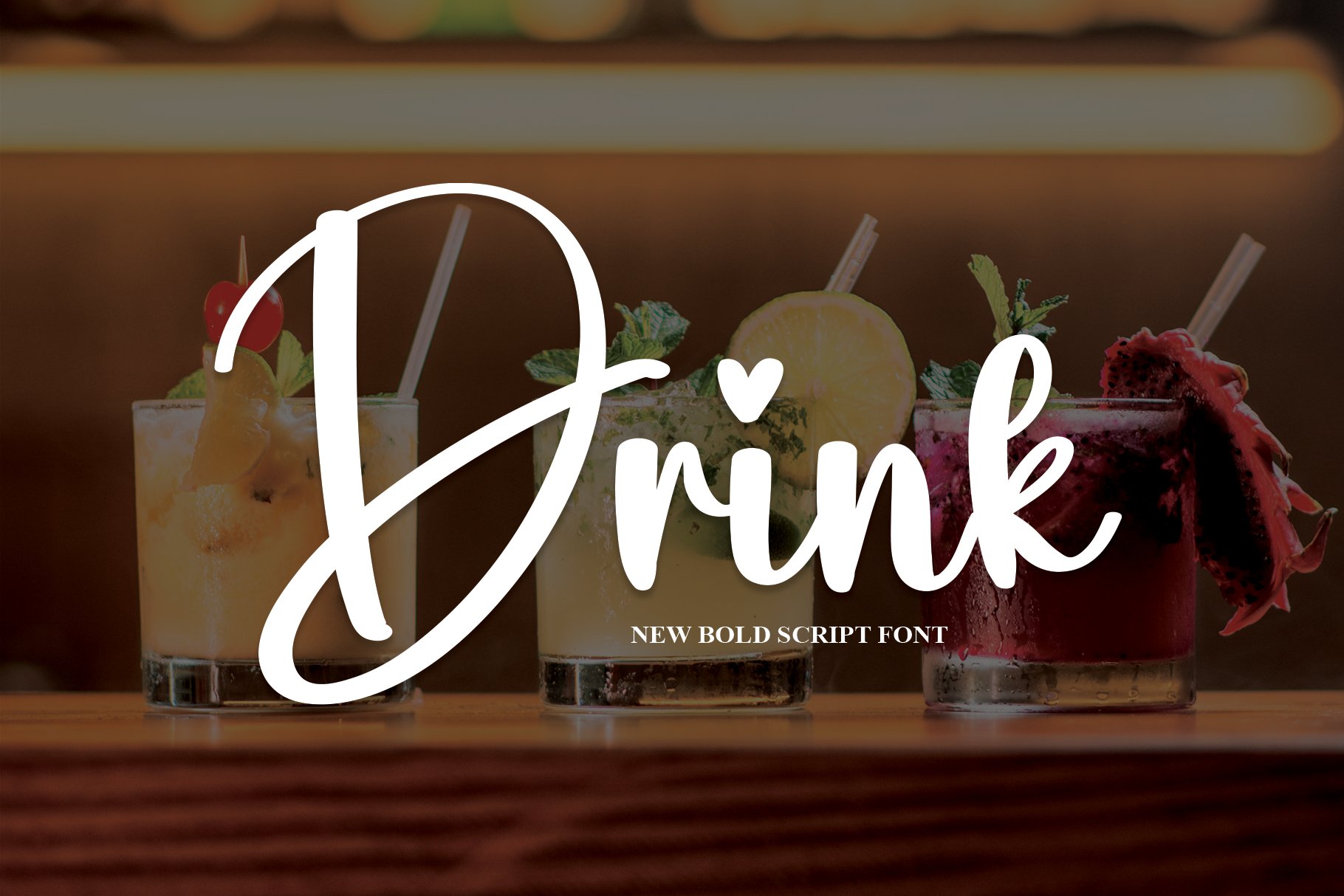 Drink | Script Font cover image.