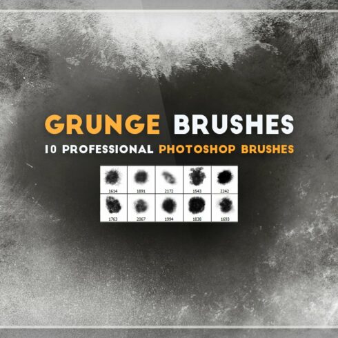 Grunge Photoshop Brushescover image.