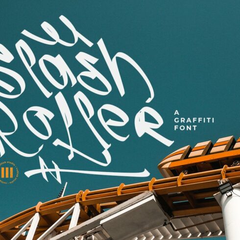 Slash Roller | A Graffiti Font cover image.