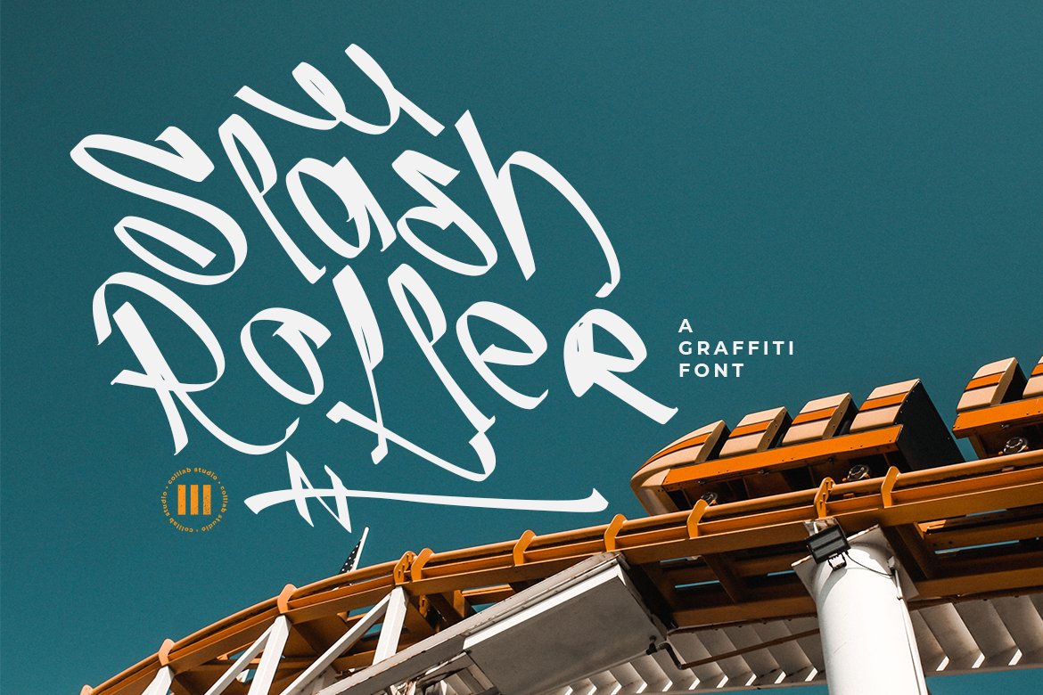 Slash Roller | A Graffiti Font cover image.