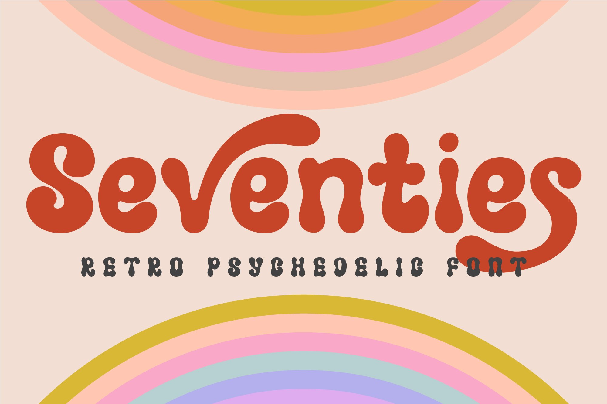 Vintage Psychedelic Font cover image.