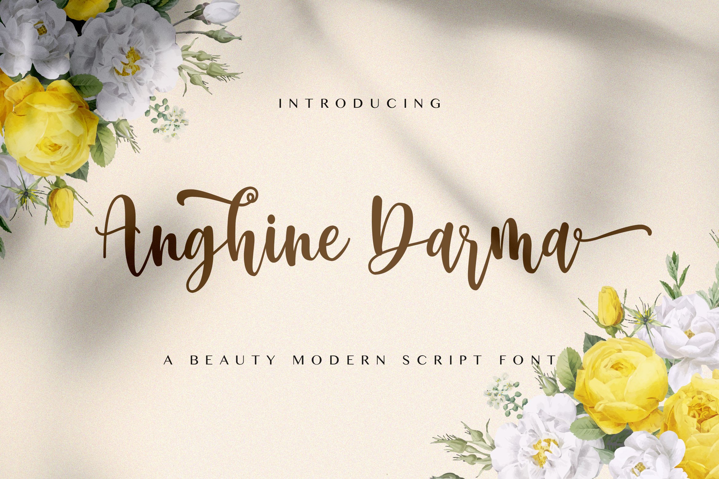 Anghine Darma - Modern Script Font cover image.