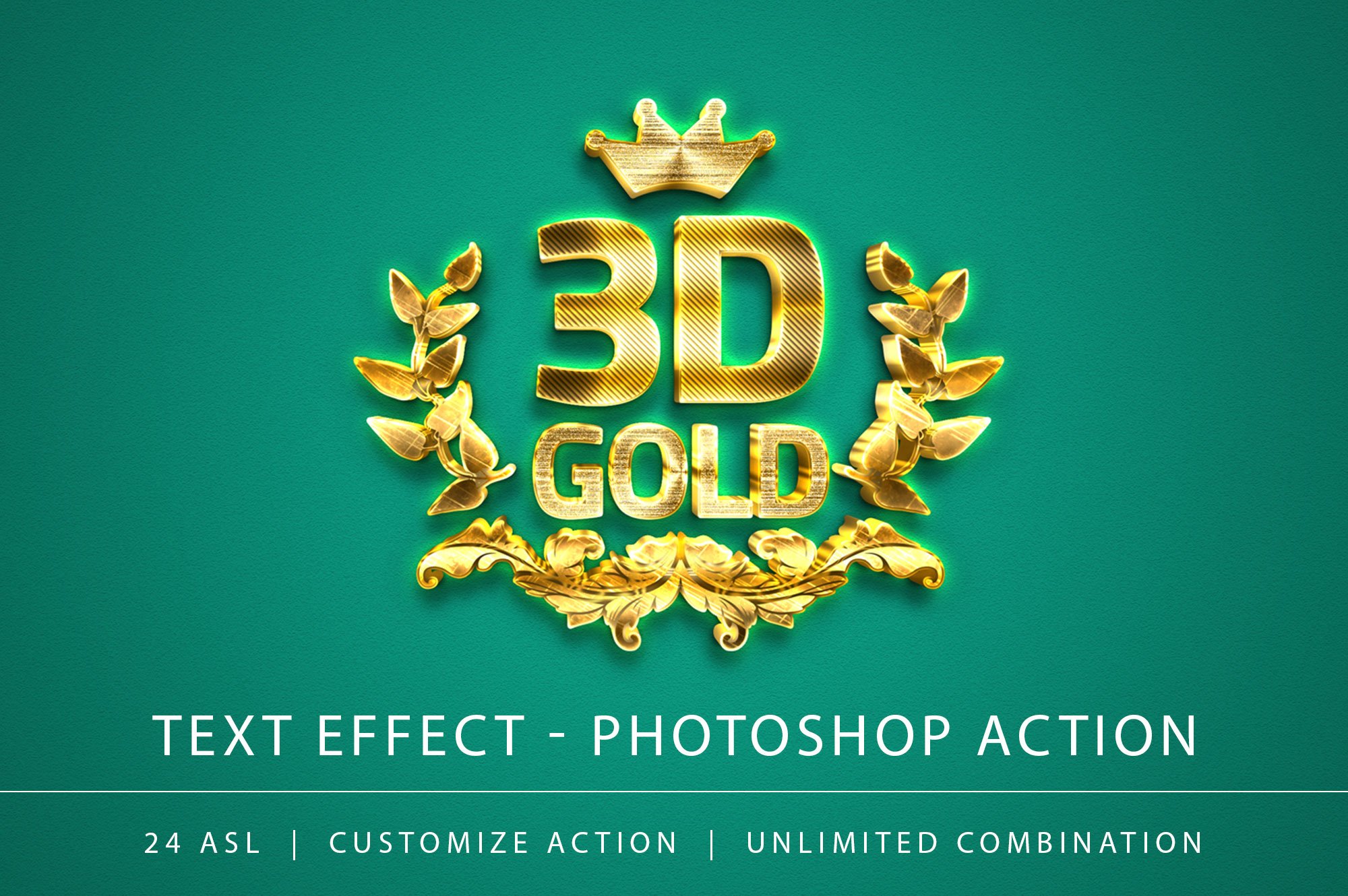 3D Gold Text Effectcover image.