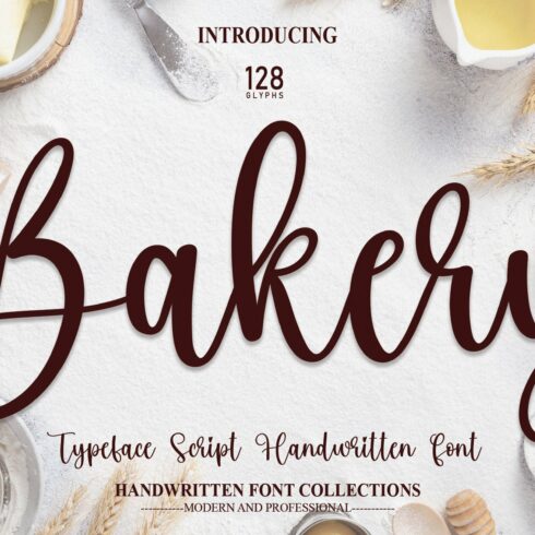 Bakery | Script Font cover image.