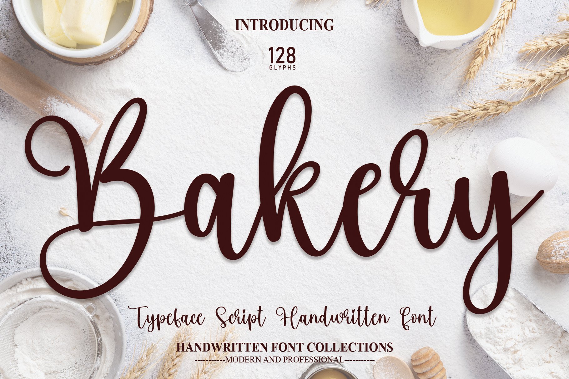 Bakery | Script Font cover image.